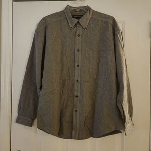 Structure Mens Vintage Long Sleeve Button Down Dress Shirt. 100% Cotton Size L
